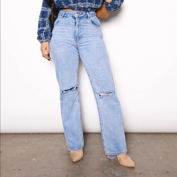 Fashion Nova Denim - Bend The Rules Slouch Fit Jeans